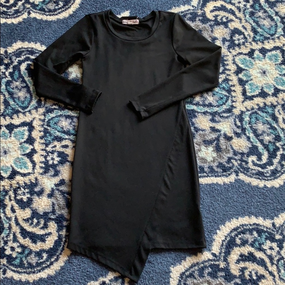 Asymmetrical Little Black Dress